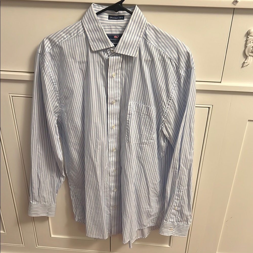 Vineyard Vines Dress Shirts Blue and White Classic Style
